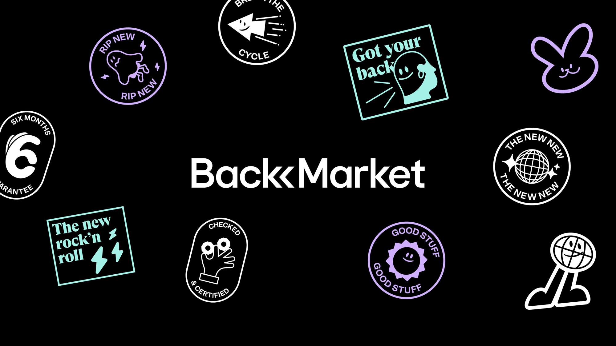 Back Market電子設(shè)備翻新服務(wù)商公司vi設(shè)計(jì)，圖標(biāo)設(shè)計(jì)